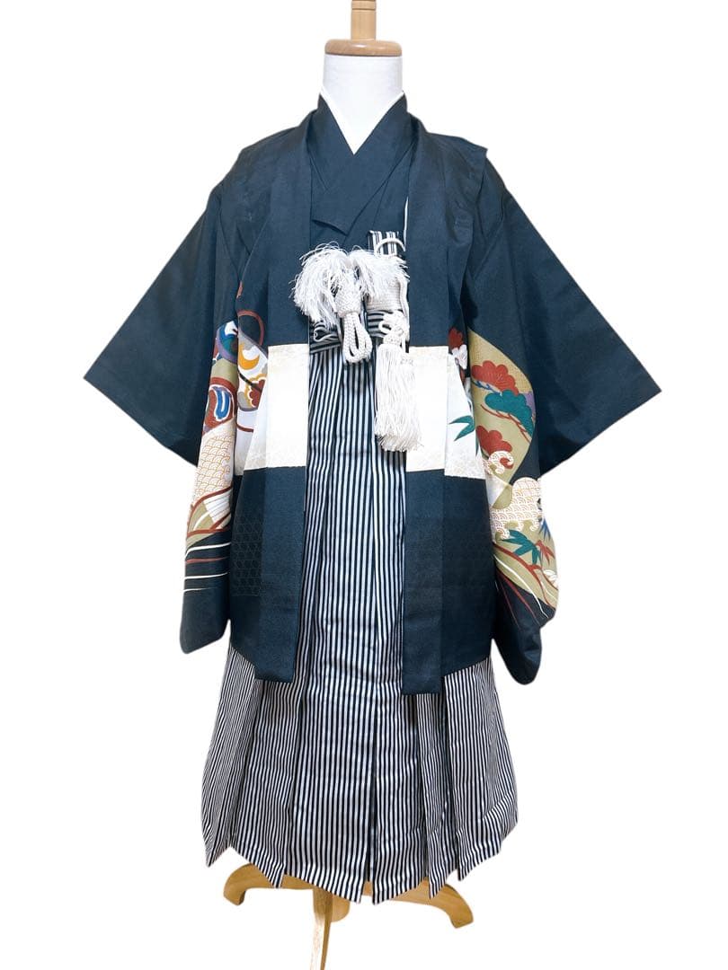 お買い得品♡七五三　5歳　男の子　セット　一式　鷹　黒系