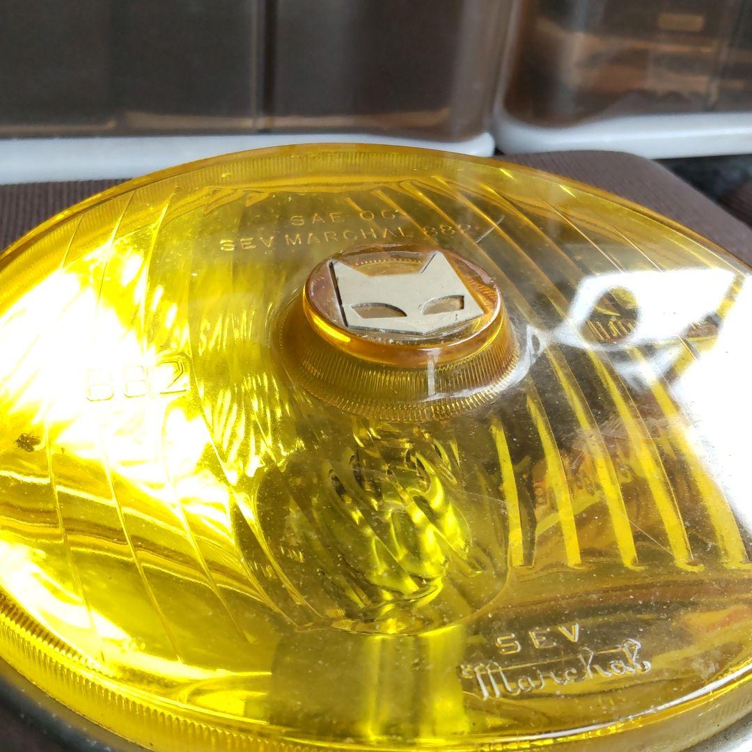 マーシャル フォグランプ 当時物 ヘッドライト イエロー 882