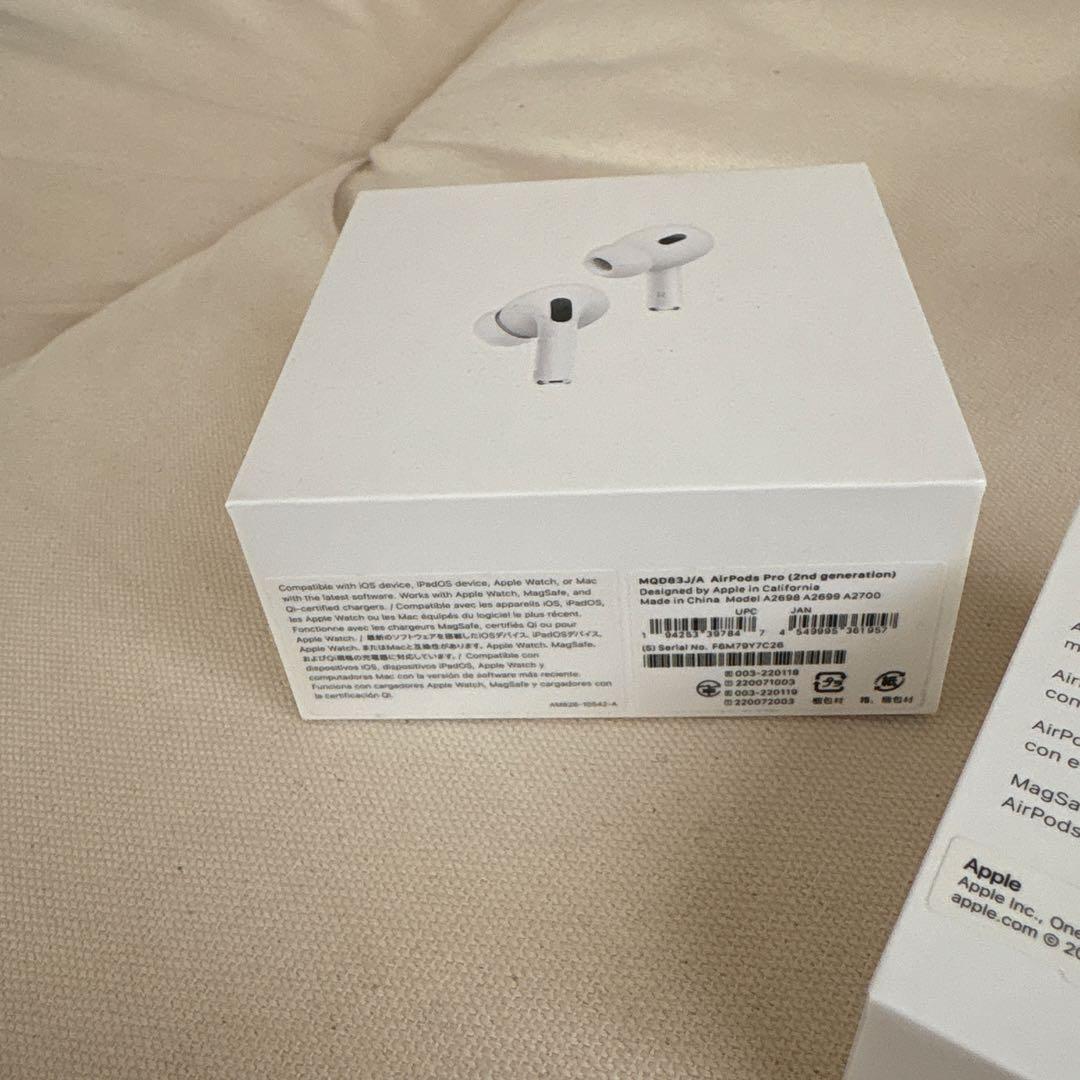 AirPods Pro 白 空箱 イヤーチップXS/S/L ケーブル 付属品あり - メルカリ