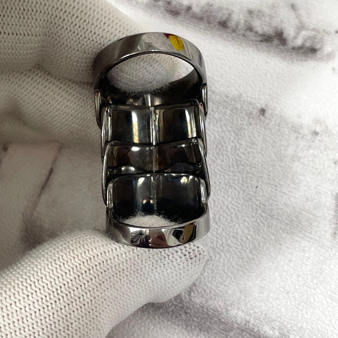 極美品✨ヴィヴィアンウエストウッド　アーマーリング　立体オーブ　シルバー　L