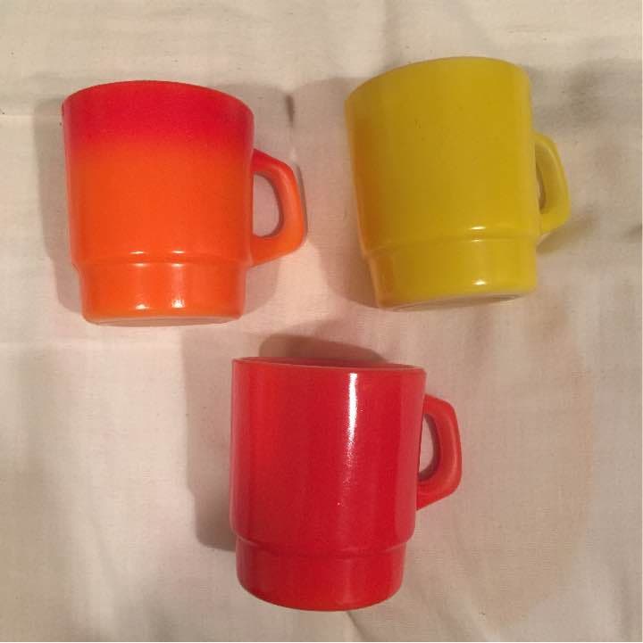 ファイヤーキング マグカップ 3つ Fire king ファイヤーキング