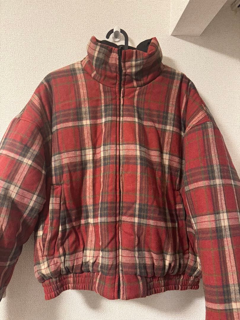 地底人オンラインリバーシブルチェックアウター