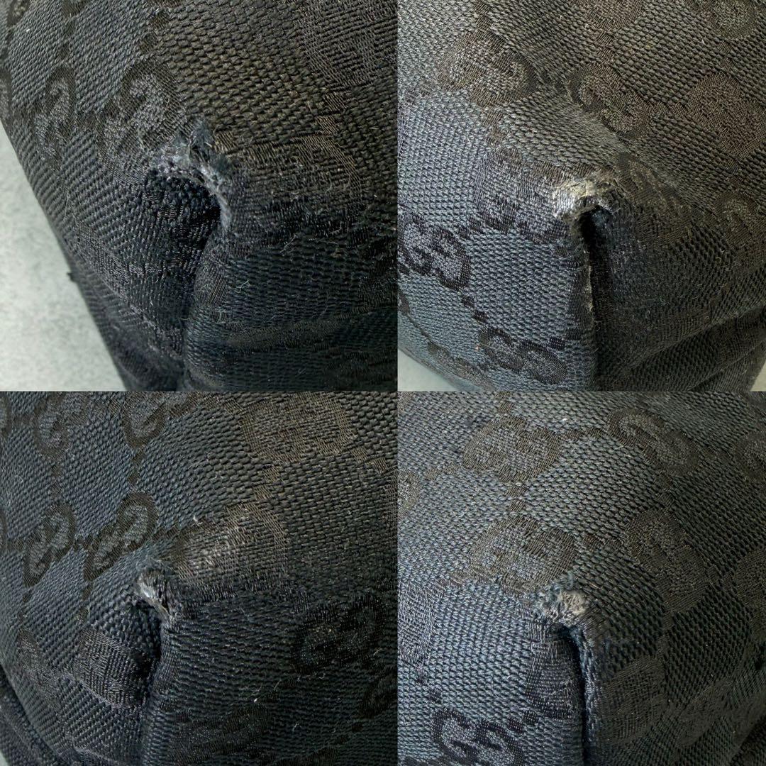 GUCCI グッチ ショルダーバッグ GG キャンバス シェリーライン ブラック