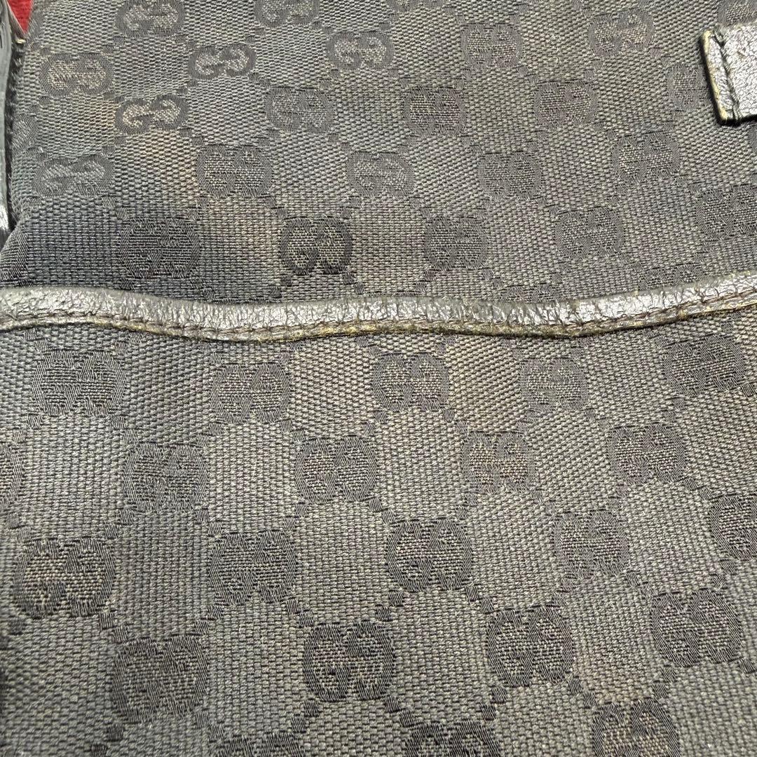 GUCCI グッチ ショルダーバッグ GG キャンバス シェリーライン ブラック