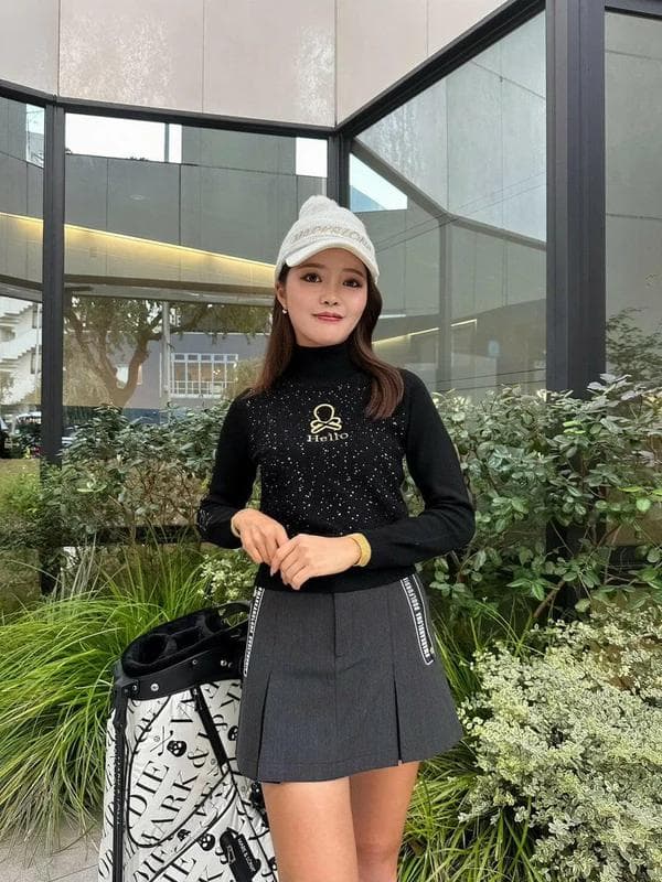 3202【美品】マークアンドロナ　タートルネックニット　ブランクスカル　23AW