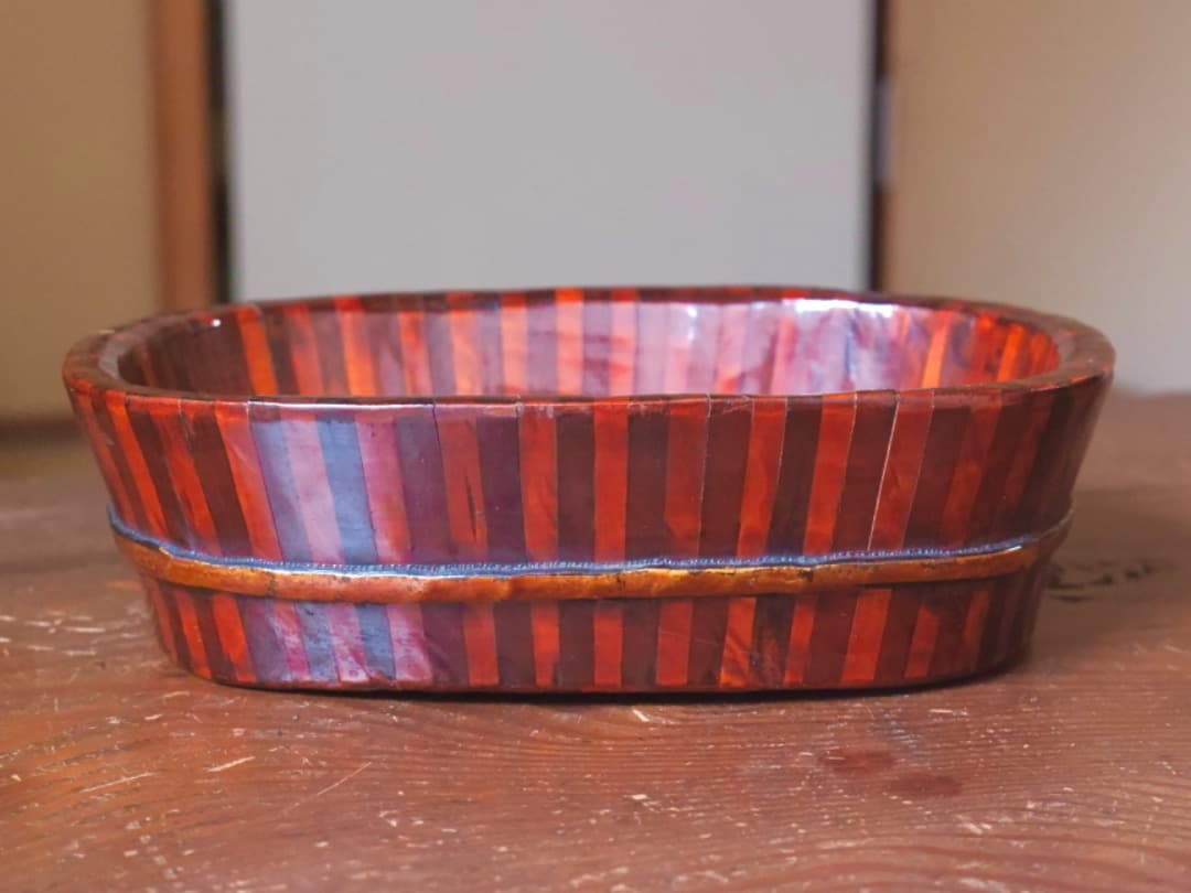 永辰祥造 唐木 寄木煙草盆 漆工芸 箱付 煙道具 茶道具Q2330 - メルカリ