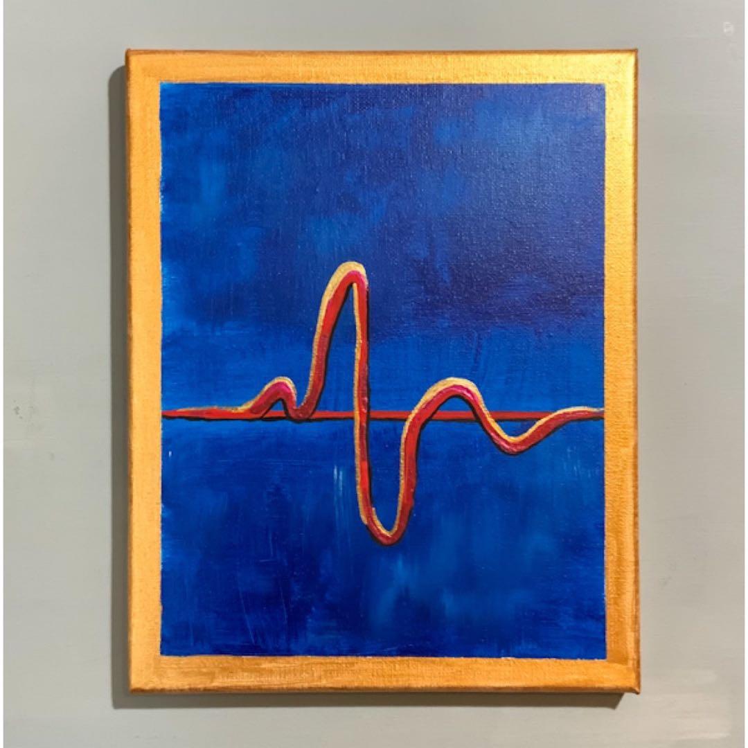 公募展入選作家による直筆現代アート 抽象画 心拍数1回の命 - メルカリ