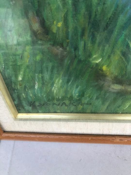 左下に作者名相手あります　作者名はわかりませんなのでこの値段です