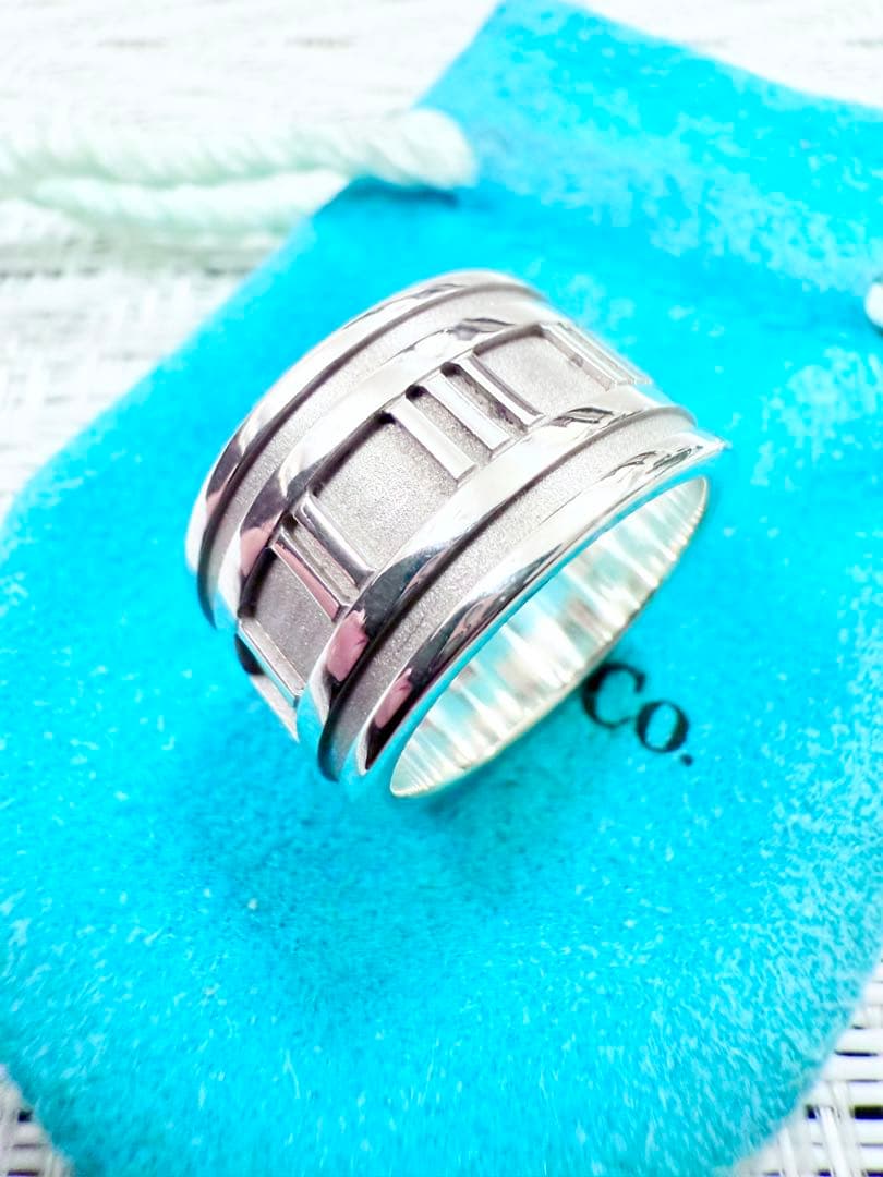 ティファニー　アトラス　ワイド　指輪　リング　14号　研磨仕上げ済み　925