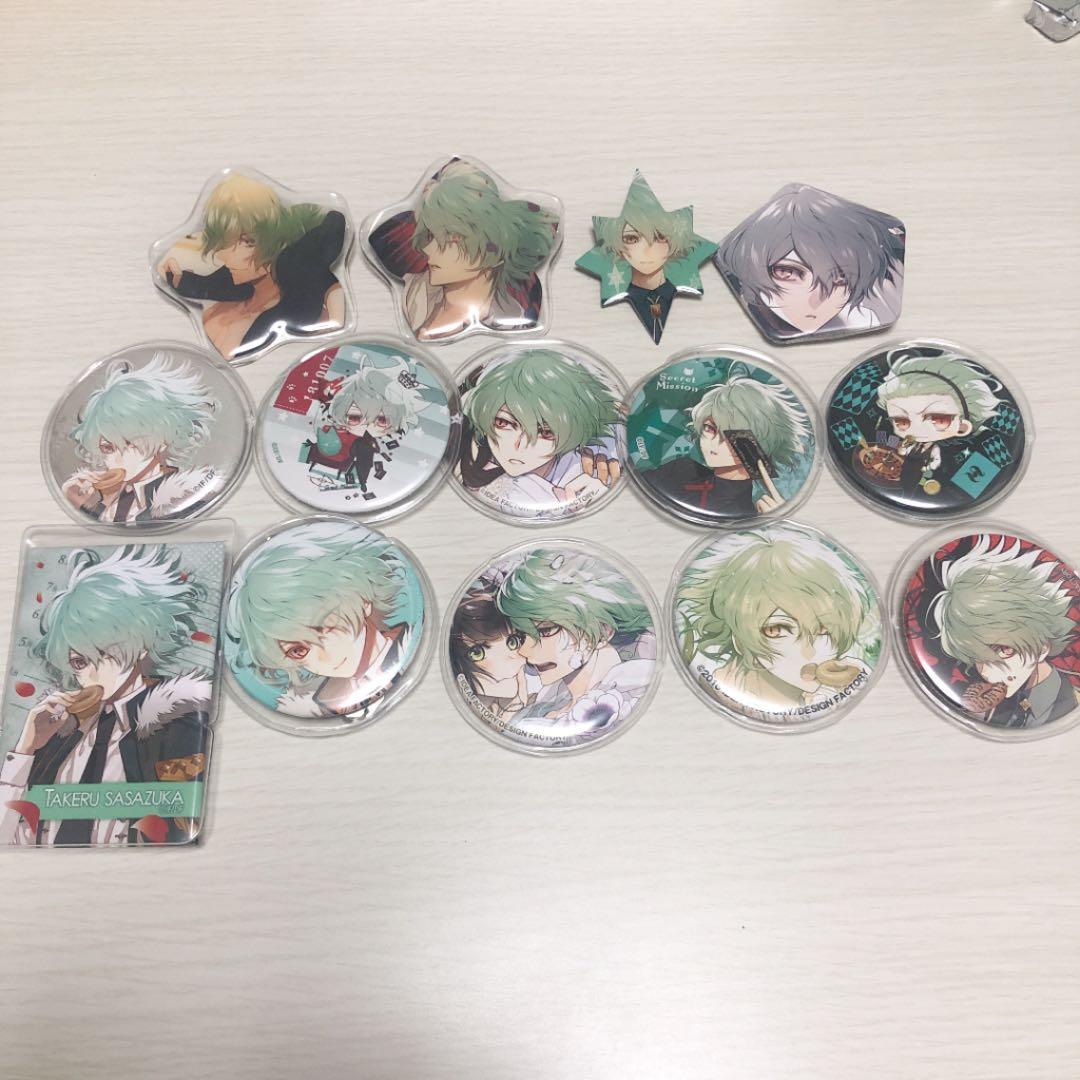 カラーマリス　カラマリ　缶バッジ　笹塚尊 Amazon.co.jp: Collar×Malice カラマリ 笹塚尊OPG 缶バッジ カラー