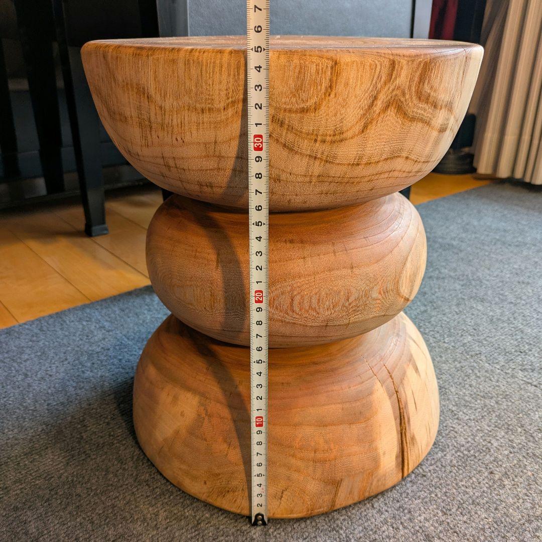 欅　ケヤキ　天然木　切り株　丸太　椅子　スツール　高さ約35㎝