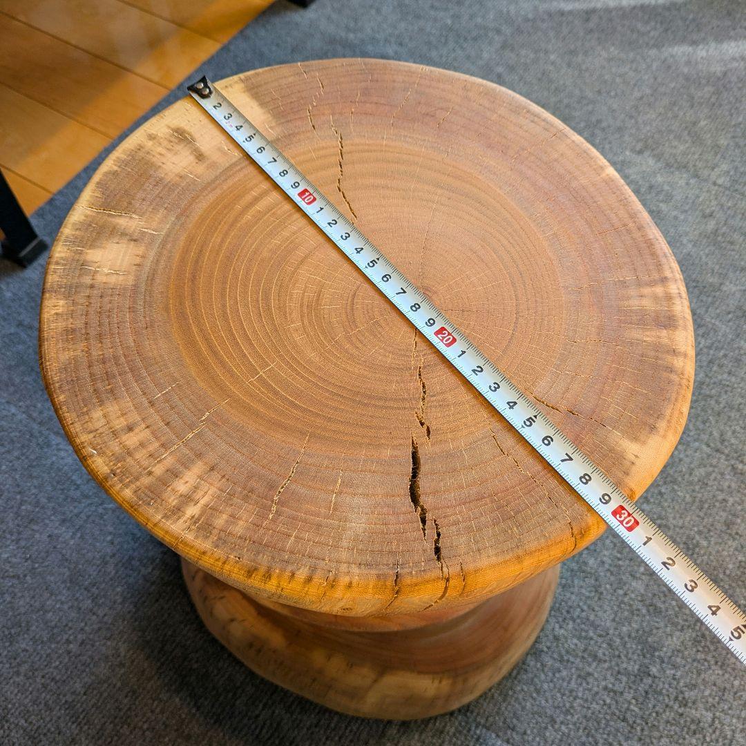 欅　ケヤキ　天然木　切り株　丸太　椅子　スツール　高さ約35㎝