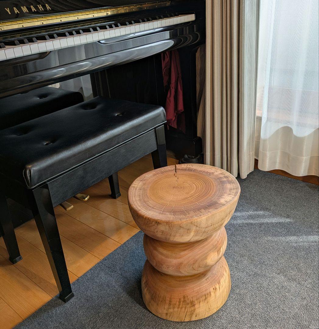 欅　ケヤキ　天然木　切り株　丸太　椅子　スツール　高さ約35㎝
