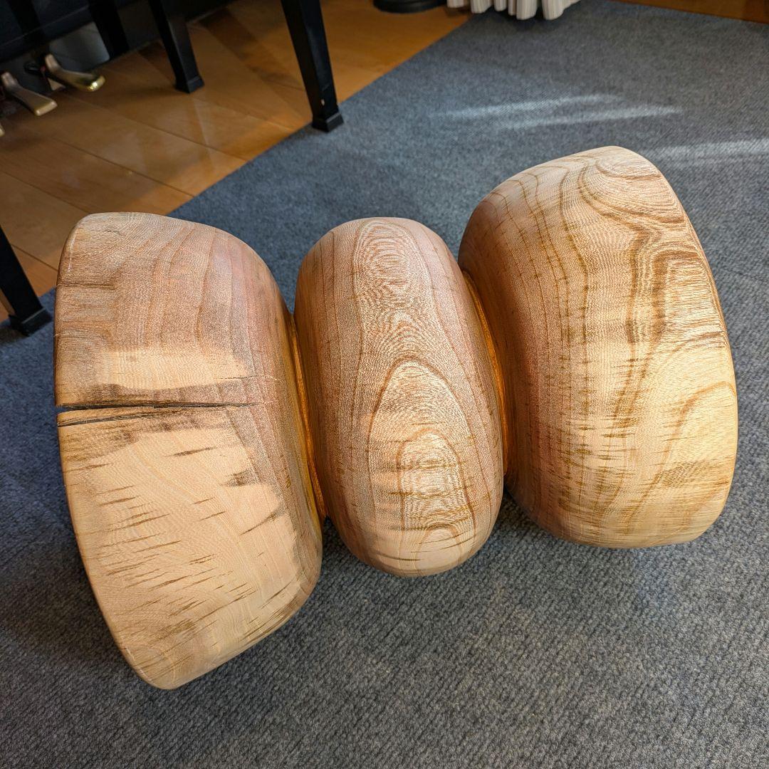 欅　ケヤキ　天然木　切り株　丸太　椅子　スツール　高さ約35㎝