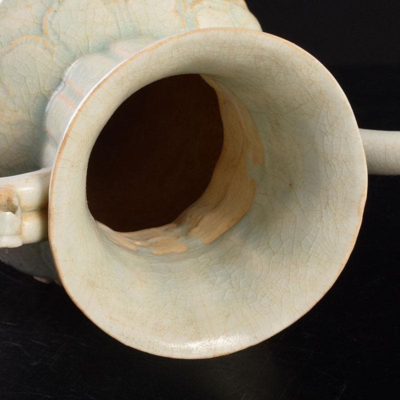 中国 影青 青白磁 花文 水注瓶 C 6980