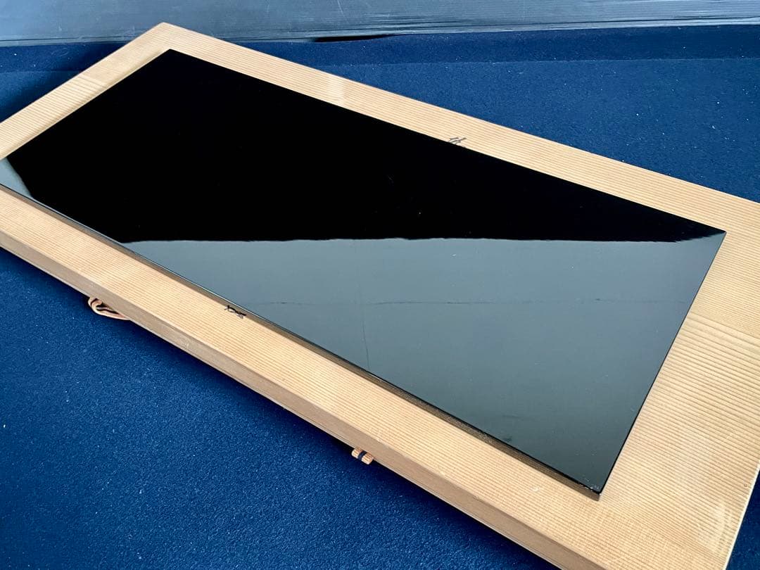 割引❣️【美品】「祖」輪島塗 真塗 長板 一双 宇太郎 共箱 炉 風炉（