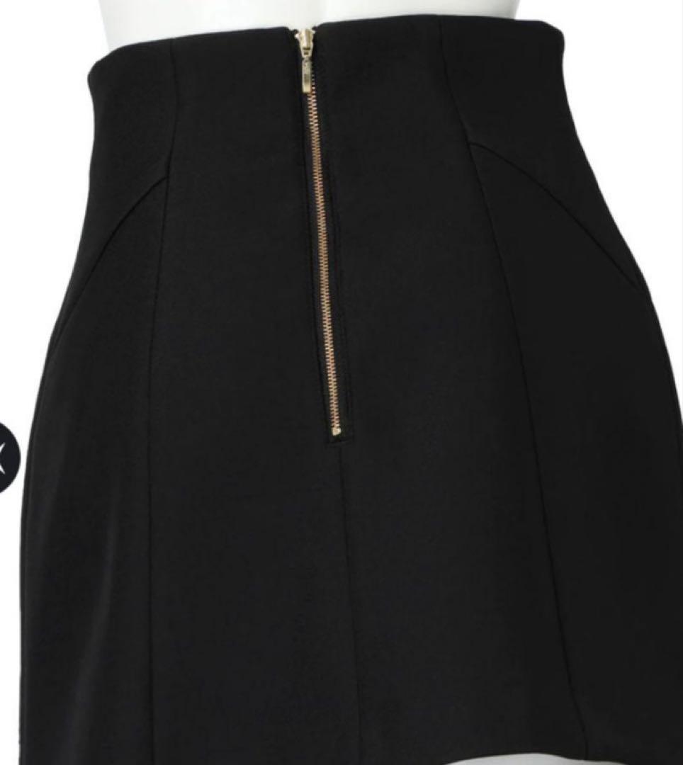 バックジップフォルムミニスカート