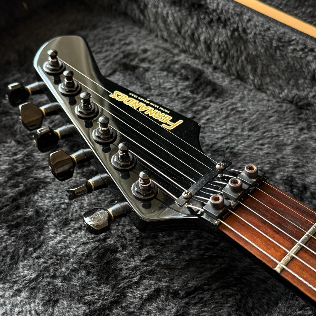 【メンテ済】86年製 FERNANDES FR-55 Black アルダーボディ
