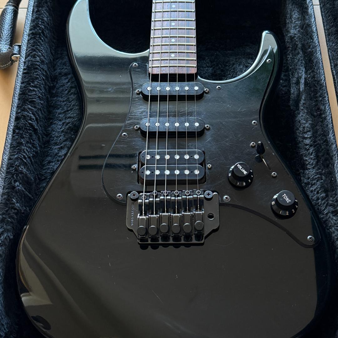 【メンテ済】86年製 FERNANDES FR-55 Black アルダーボディ