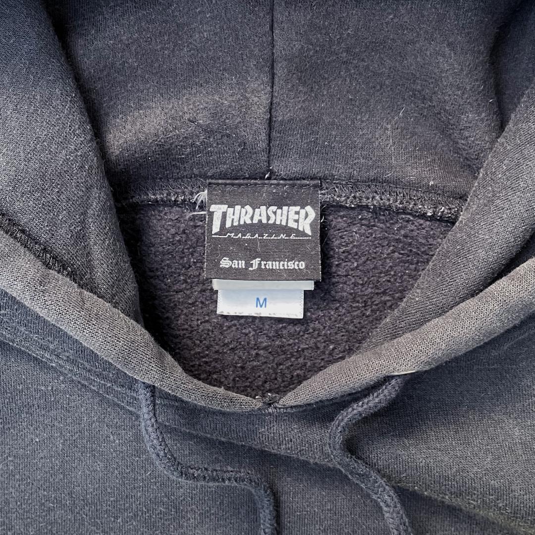 【レア柄】THRASHER スラッシャー スウェット パーカー ビンテージ