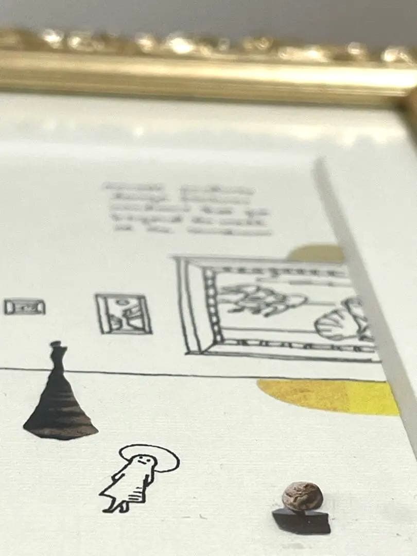 フジモトマイコ 絵画 1号 美術館の大きな絵と小さな絵（ブックレット付）