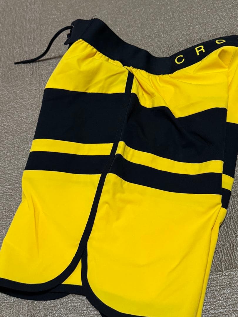 豚屋CRONOS ストライプ水着 イエロー
