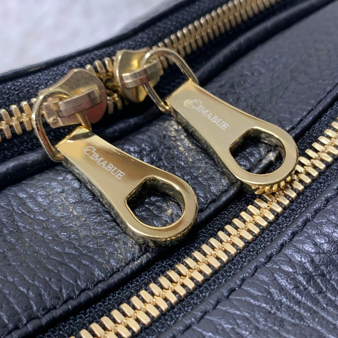 美品 CIMABUE ビジネスバッグ ショルダーストラップ 大容量 金金具