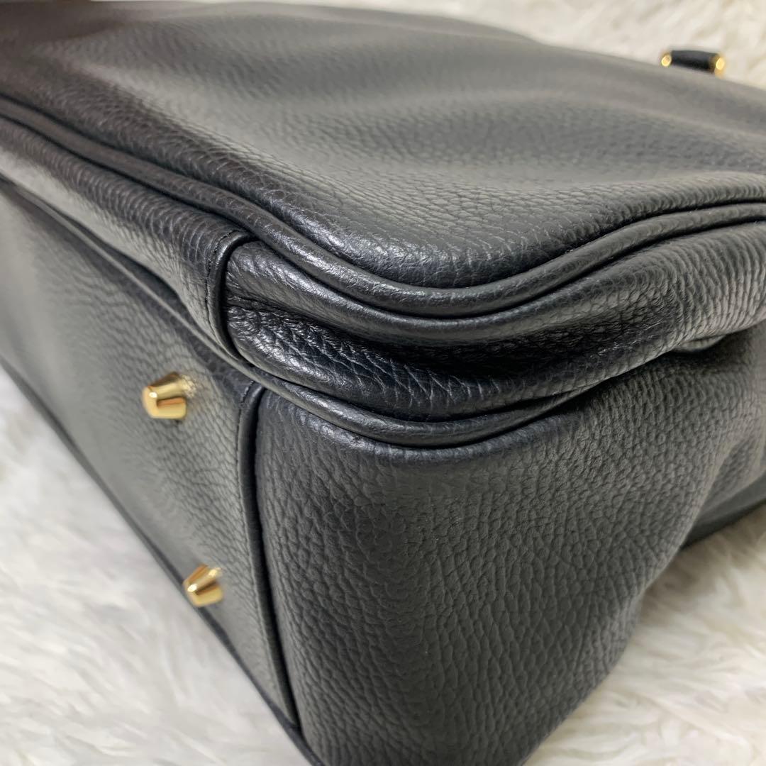 美品 CIMABUE ビジネスバッグ ショルダーストラップ 大容量 金金具