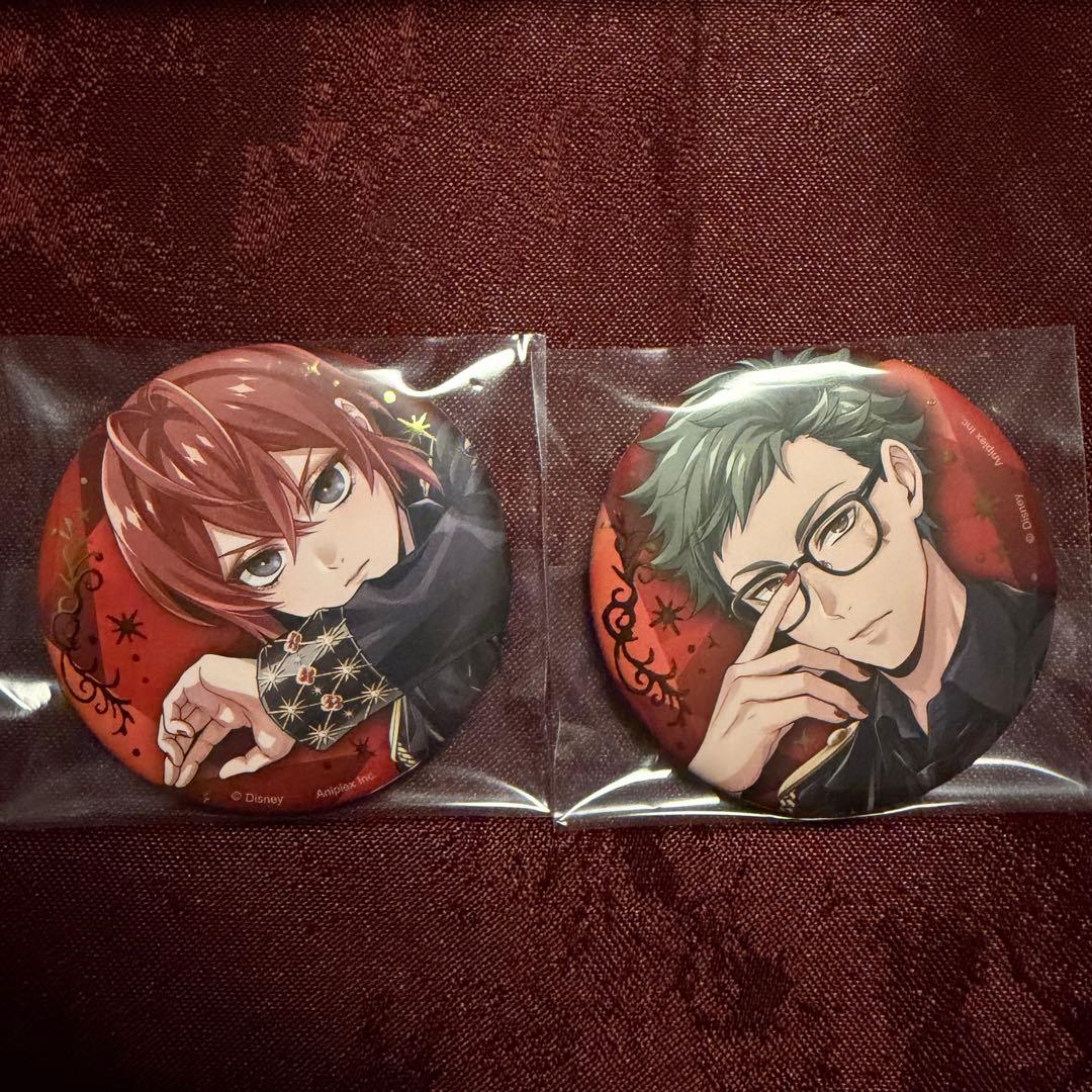 ツイステ 5周年 ブレイジングジュエル 缶バッジ リドル トレイ - メルカリ