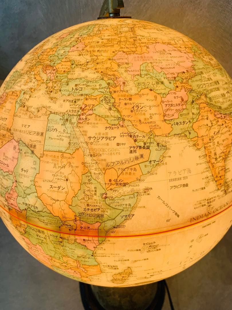 高級 地球儀（現代地図 日本語版） 中古 高級 地球儀（現代地図 日本語