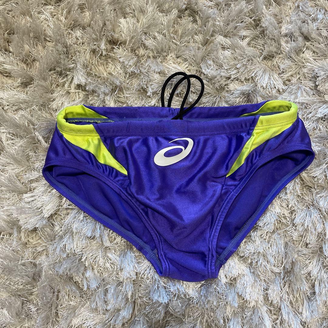 Sサイズ メンズ 競泳水着 アシックス 競パン ブルー