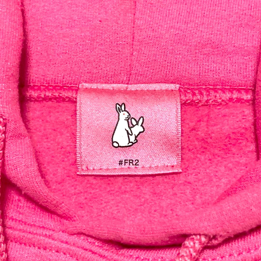 FR2 春兎性欲 えっちロゴ プルオーバーパーカー 限定品 ピンク M ワッペン