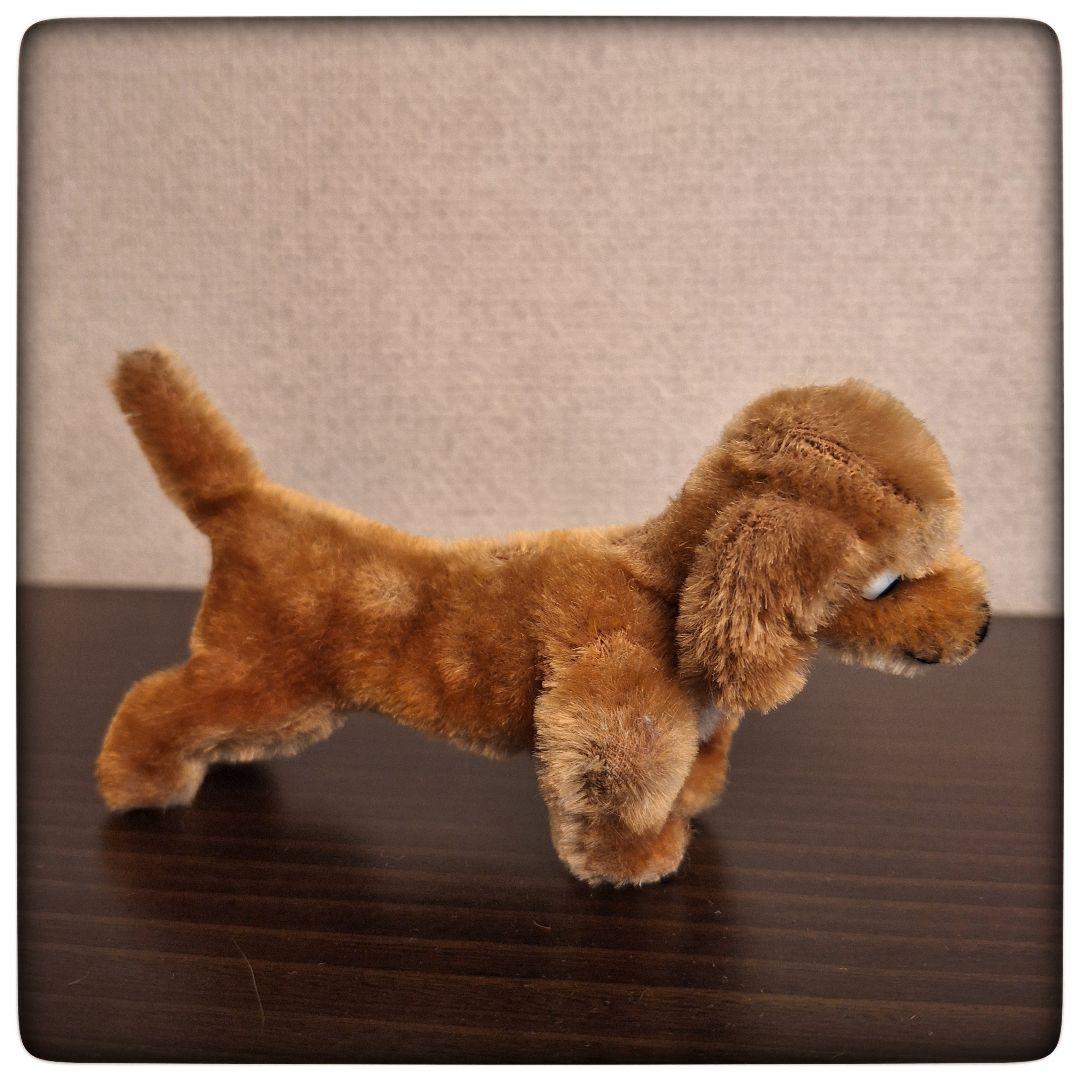 【希少 ミニチュアダックス 13cm】ヴィンテージ ポンチ目 ぬいぐるみ ココア