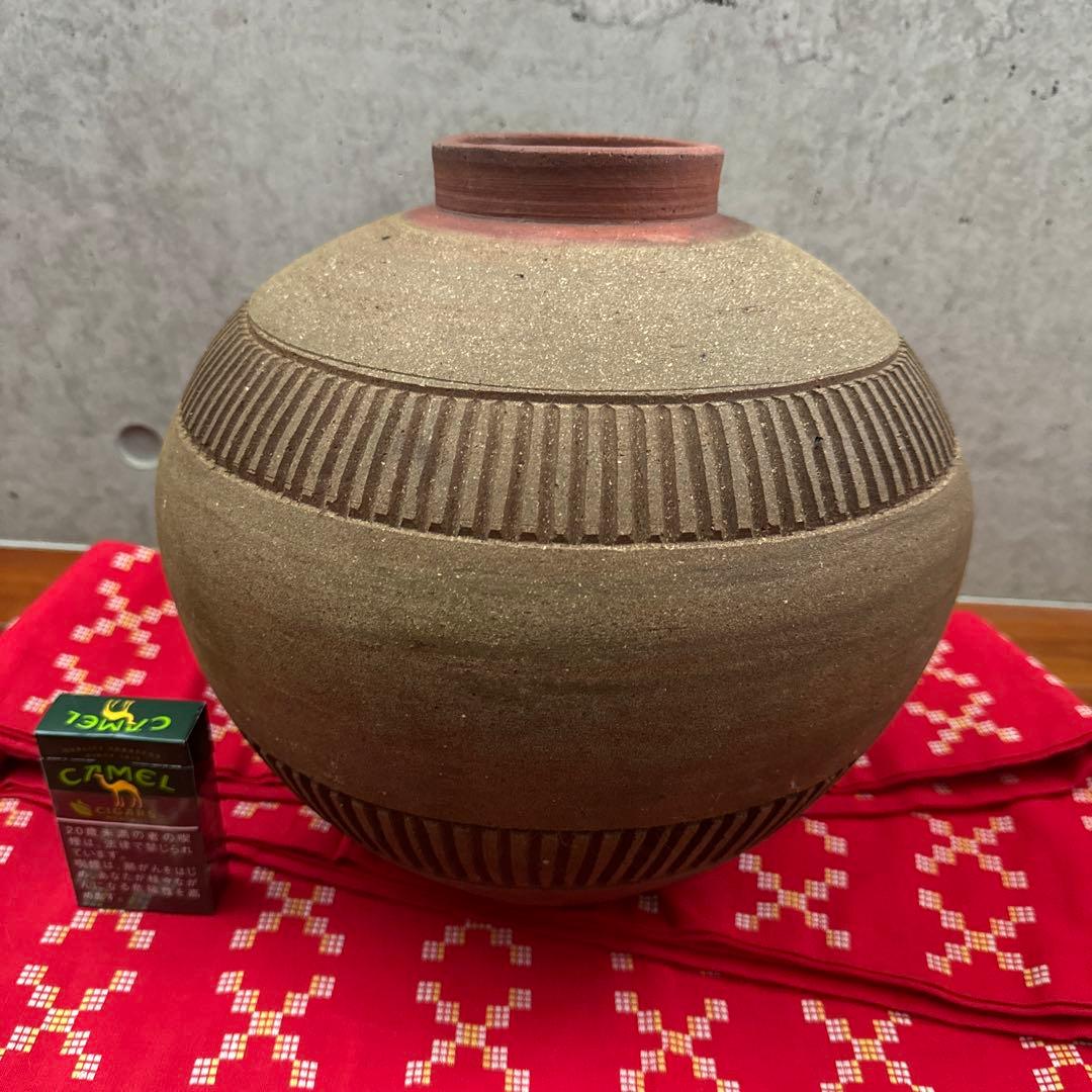 壺屋焼.素焼き.大壺の通販はau PAY マーケット - 輸入雑貨のネット