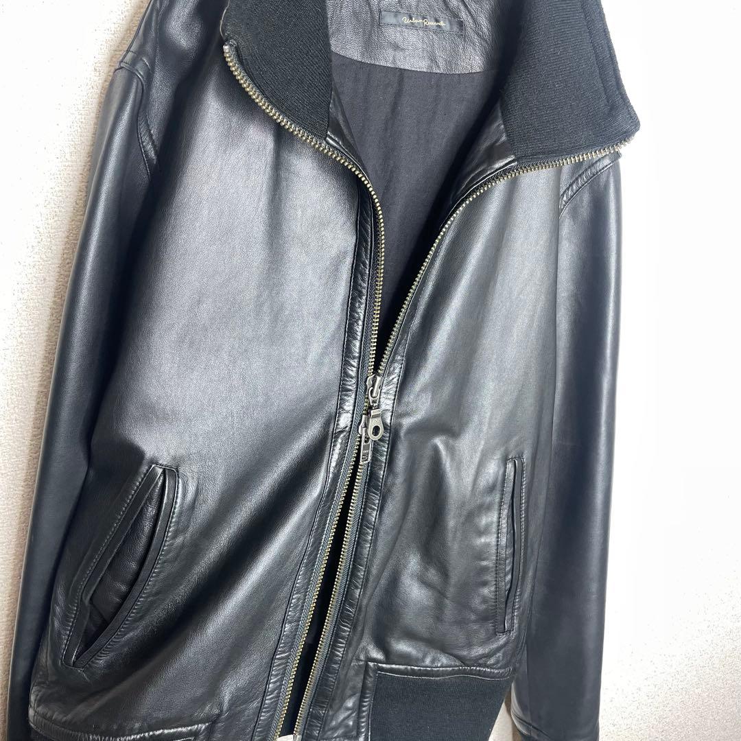 URBAN RESEARCH ダブルジップ ラムレザー ライダース ジャケット