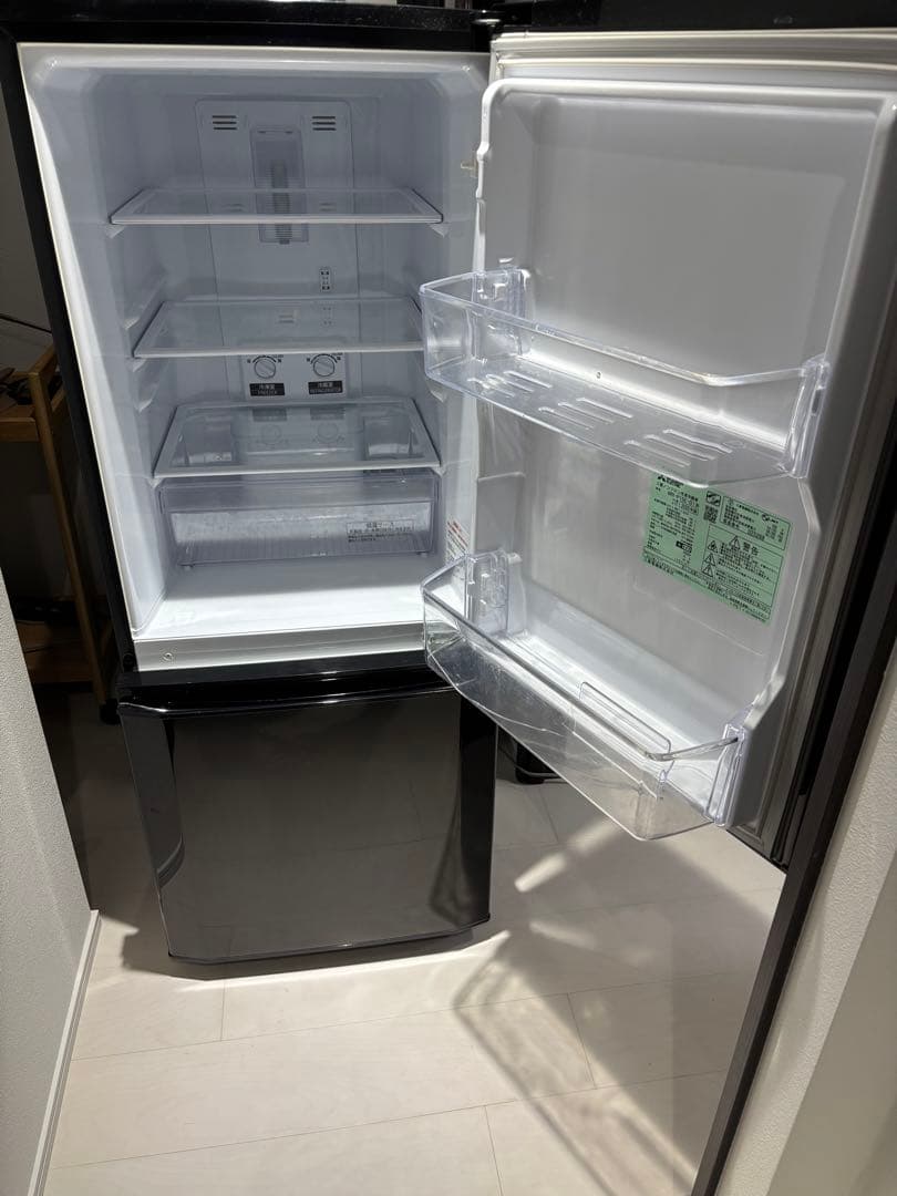 三菱電機 MR-P15E-B1 冷蔵庫 146L