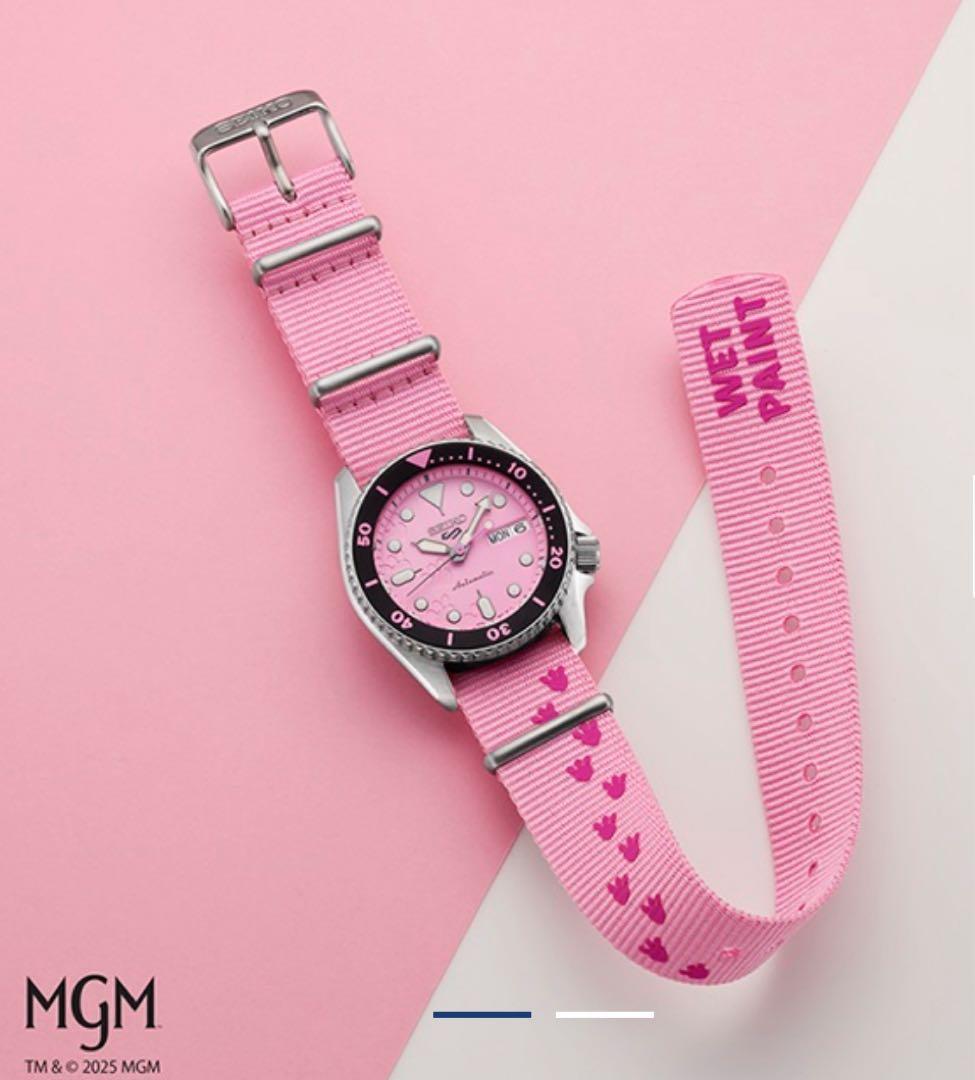 ●セイコー5スポーツ SKX series ピンクパンサー SBSA321