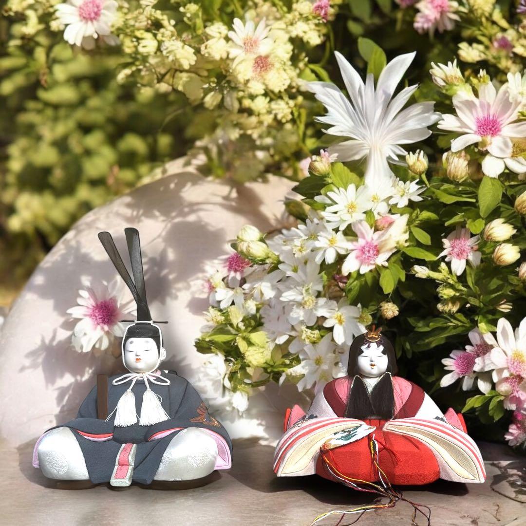 え 雛人形 無形文化財人形師 鈴木賢一 天宇 共箱 江戸 木目込み 人形