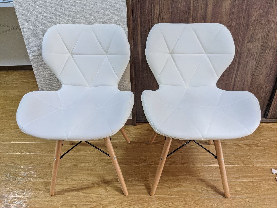 【セット】ナフコ　ダイニングテーブル ＋ 椅子2脚