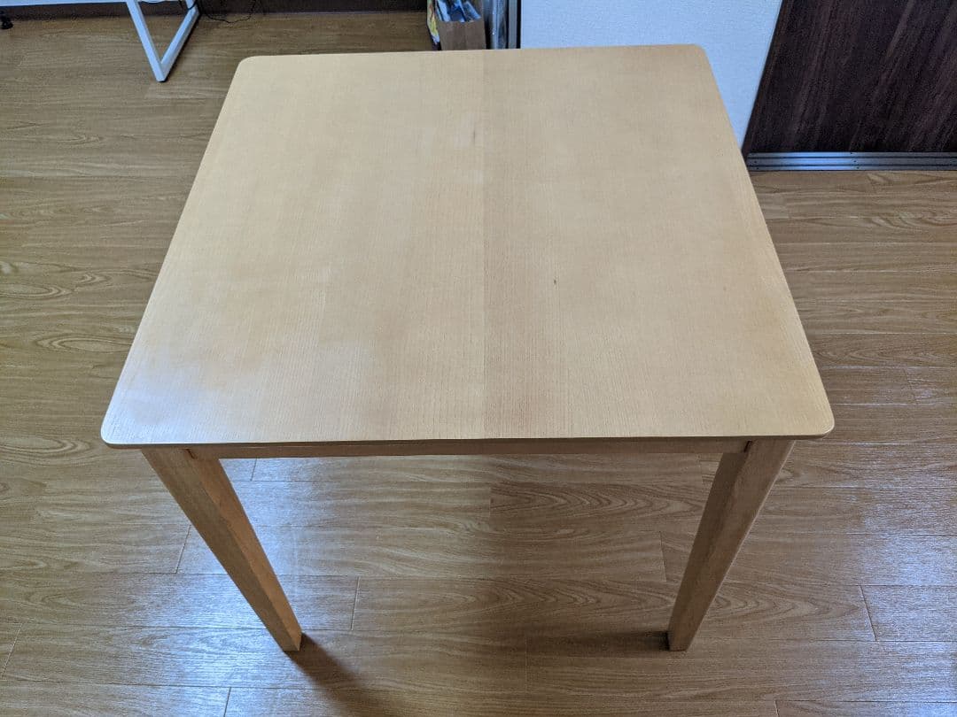 【セット】ナフコ　ダイニングテーブル ＋ 椅子2脚