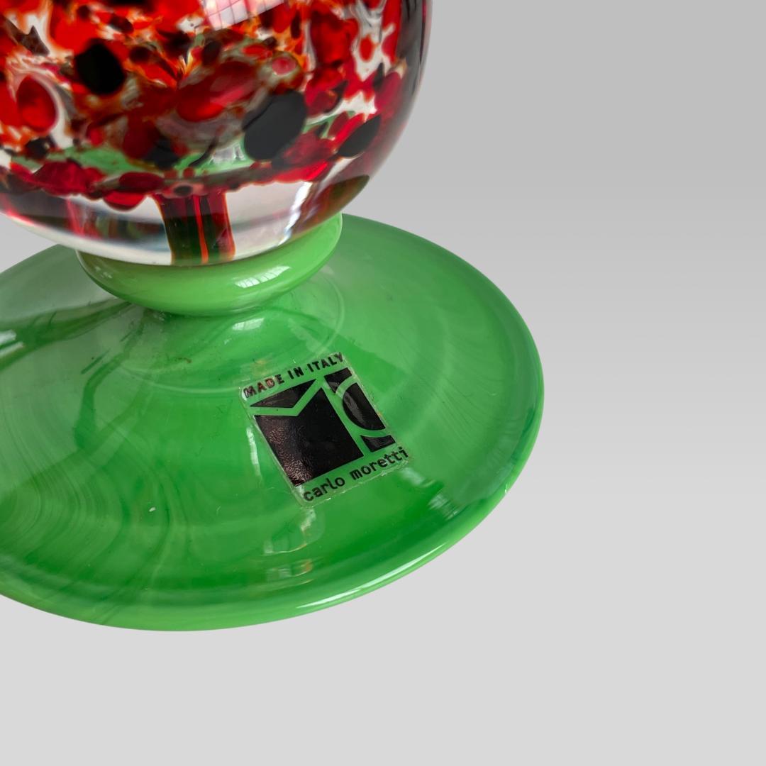 訳あり【カルロモレッティ】世界限定33個 ムラノガラス 98年 ポスト