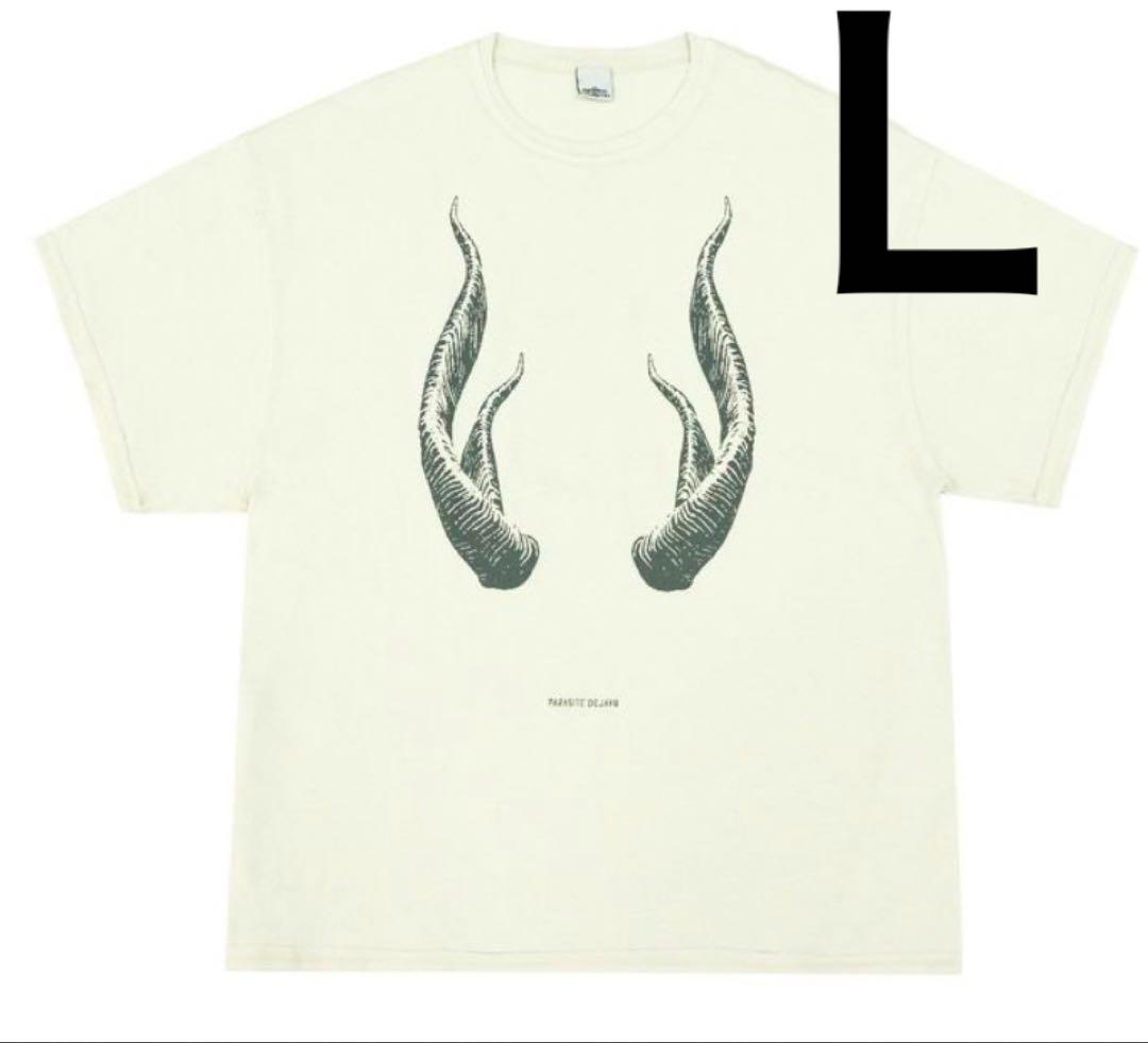 オーラル　ラビリンスビックシルエットTシャツ　白色 オーラル ラビリンスビックシルエットTシャツ 白色 オーラル