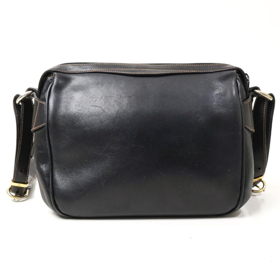 H5110-7◾️オールドグッチ　レザーショルダーバッグ Y2K