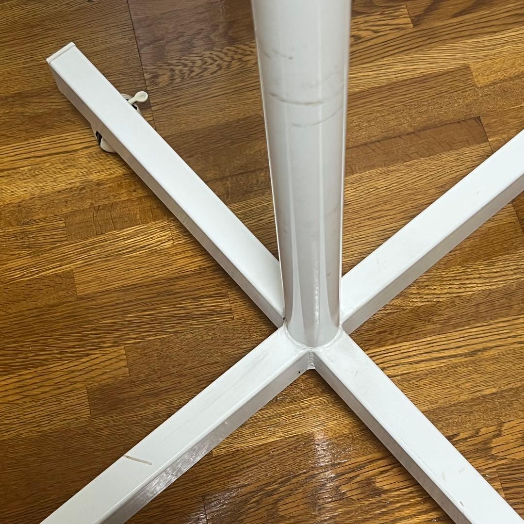 よ*ん様 回転ハンガーラック パイプ 組立簡単 ホワイト