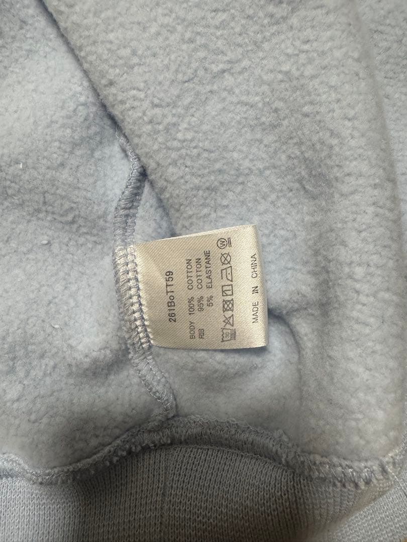 BoTT ライトブルー ジップアップパーカー