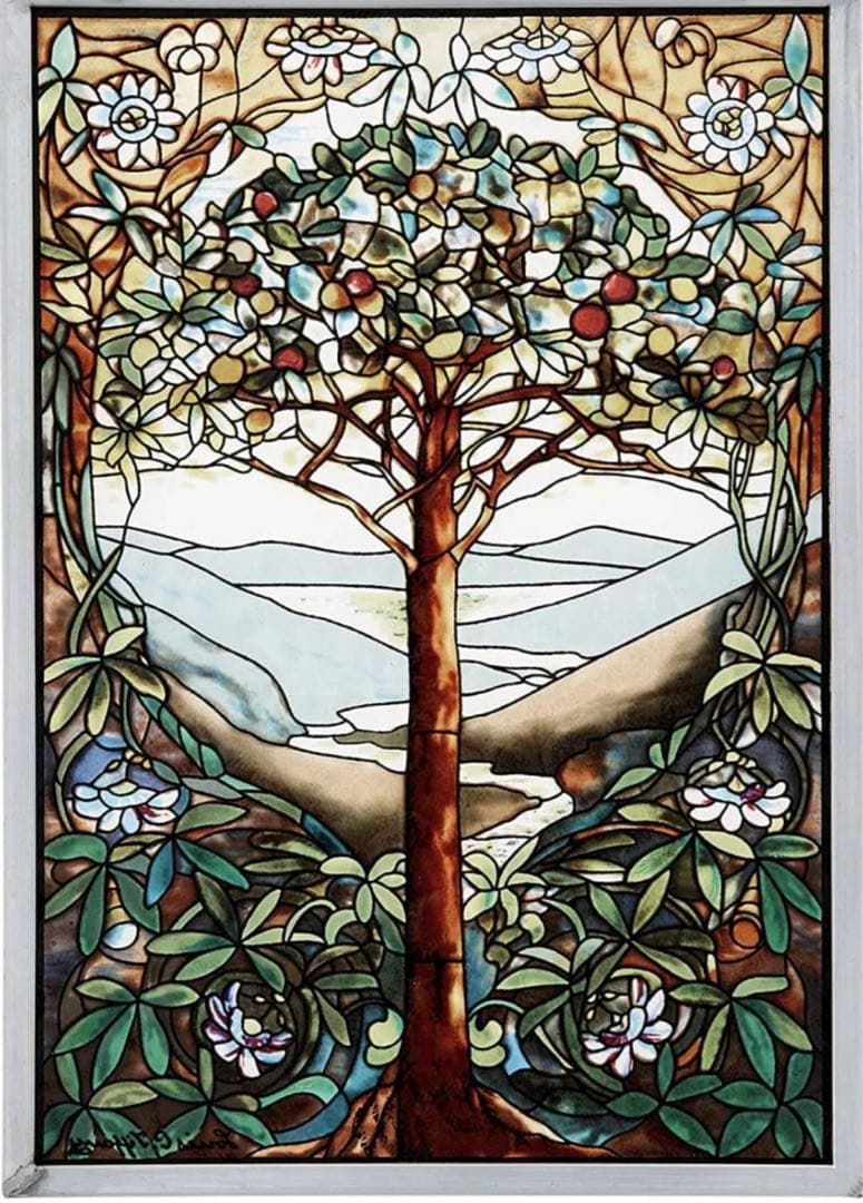 生命の木 生命の樹 モダンアート ステンドグラス アートガラス グラス