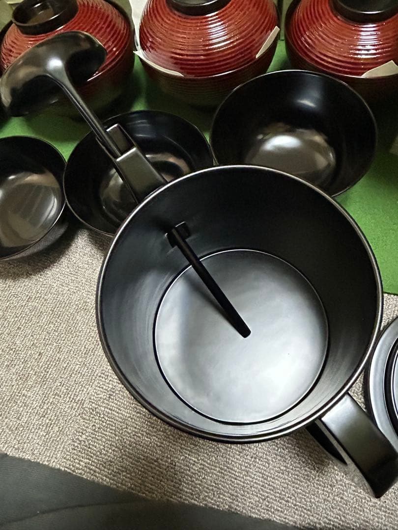 山中塗 懐石道具 一揃 塗師 宗明 未使用、美品 美術品・アンティーク