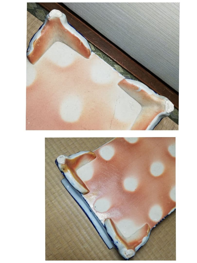 伊万里焼 染付波千鳥文足付水盤 金魚鉢 盆栽鉢 植木鉢 花器 有田焼 骨董 水槽