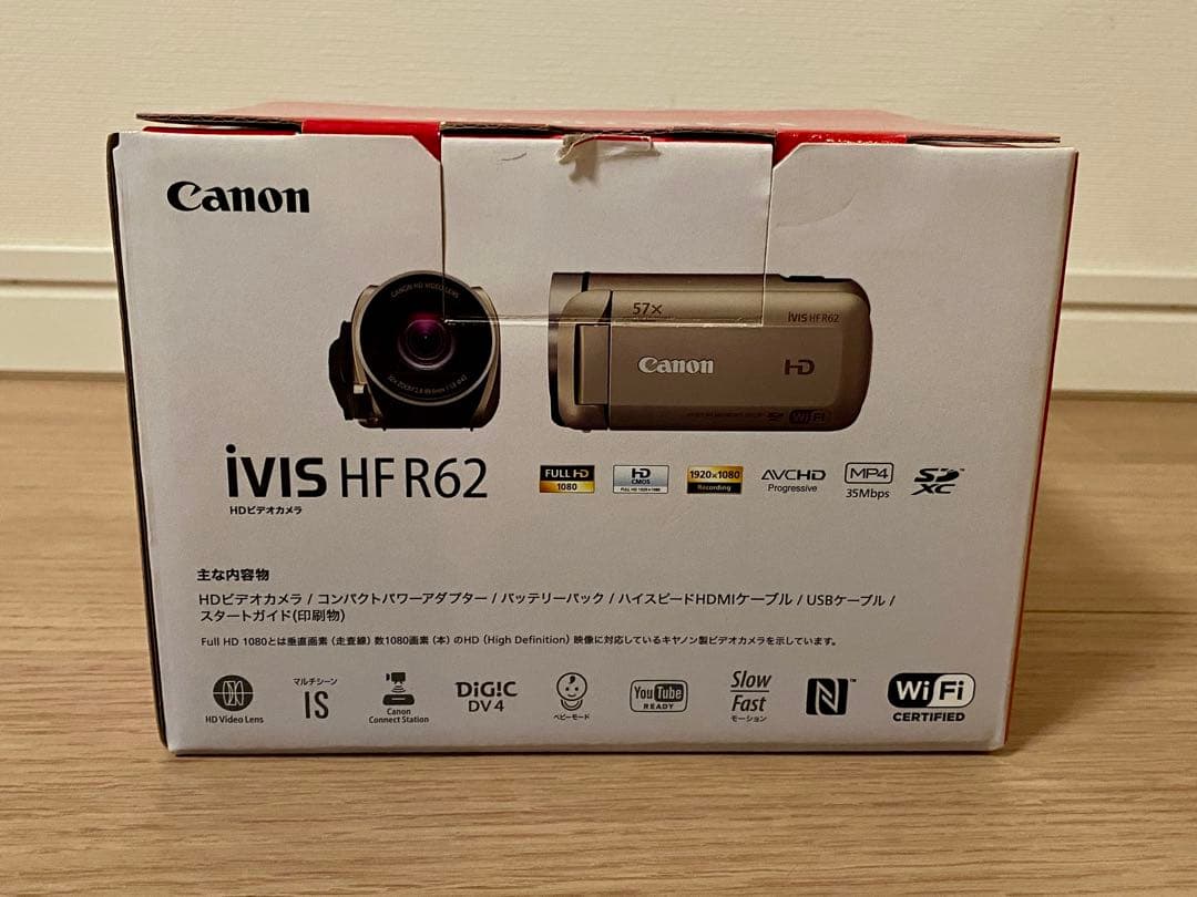 【超美品】Canon デジタルビデオカメラ IVIS HF R62 おまけ付き！