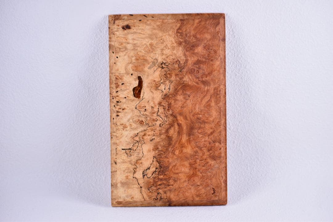 No.334花梨瘤紅白スポルテッドのトレー